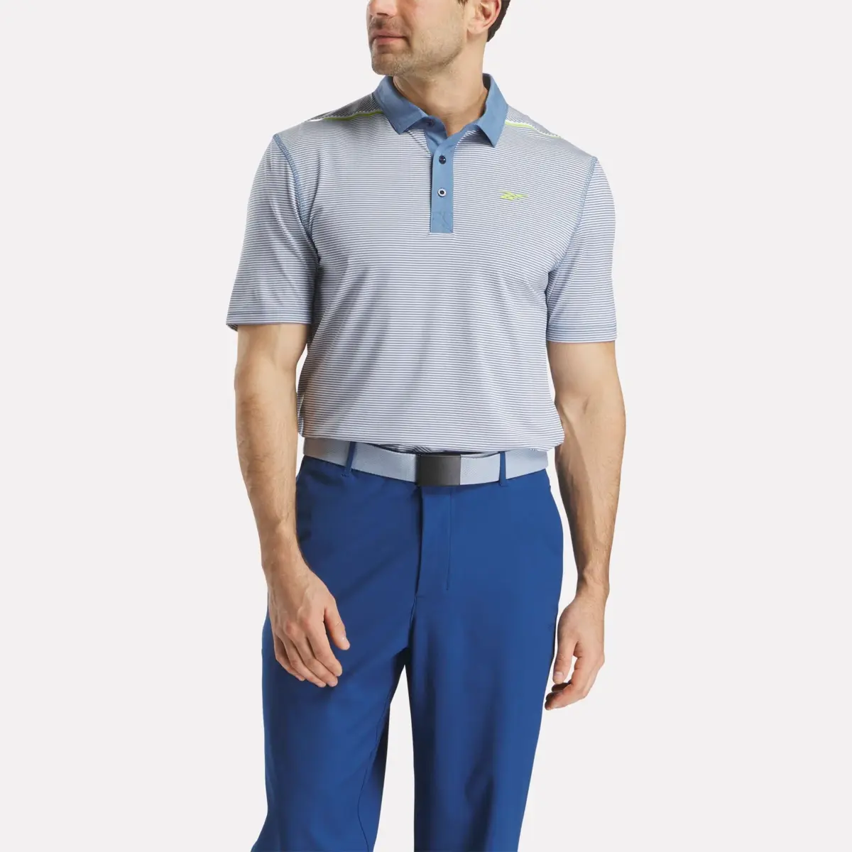 Herren-Kurzarm-Polohemd mit Streifen