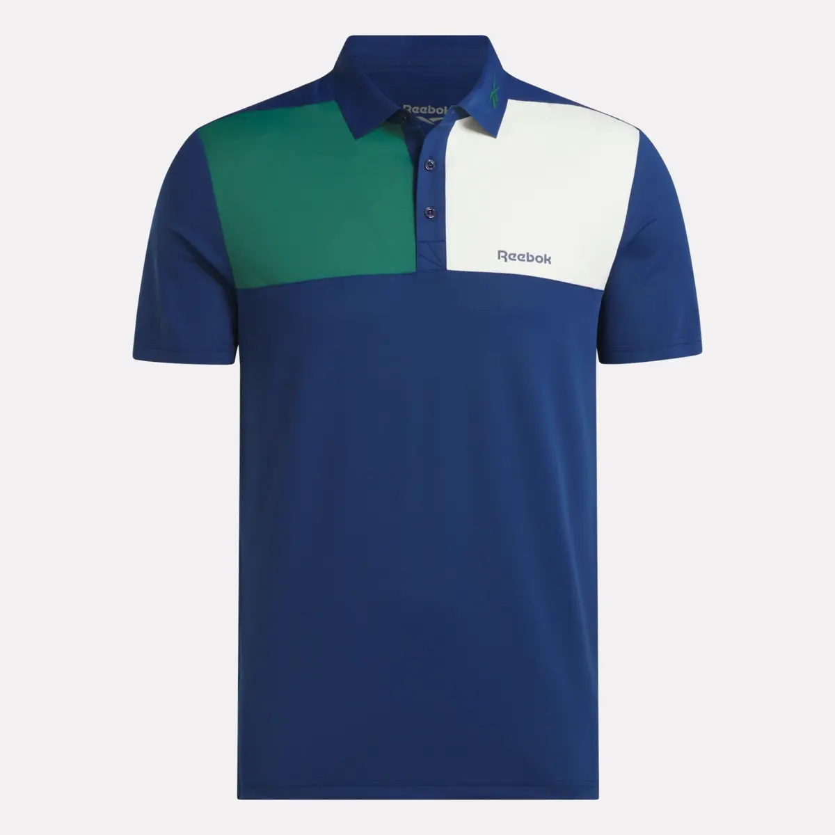 Herren-Polohemd mit gebondetem Kragen und Farbblock Herren-Polohemd mit gebondetem Kragen und Farbblock