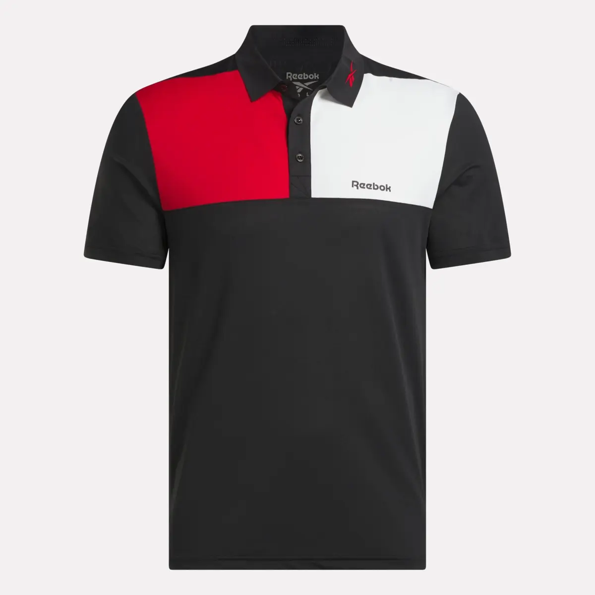 Herren-Polohemd mit gebondetem Kragen und Farbblock Herren-Polohemd mit gebondetem Kragen und Farbblock