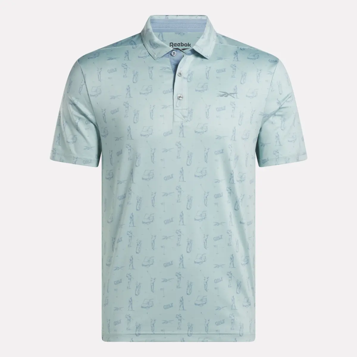 Herren-Poloshirt mit kurzen Ärmeln und Turnier-Ätzdruck Herren-Poloshirt mit kurzen Ärmeln und Turnier-Ätzdruck