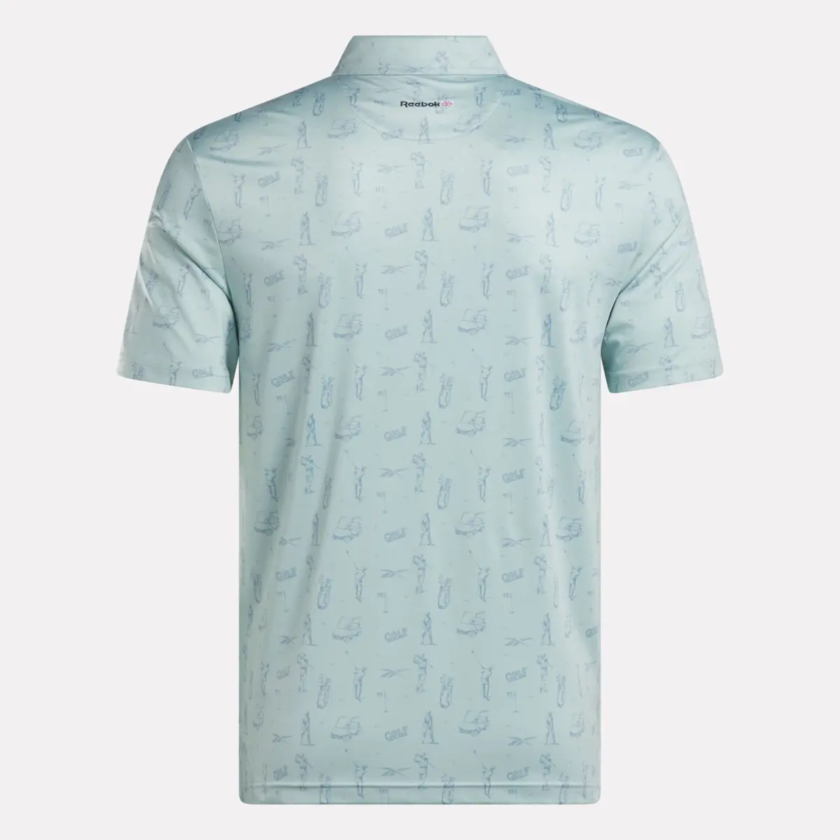 Herren-Poloshirt mit kurzen Ärmeln und Turnier-Ätzdruck Herren-Poloshirt mit kurzen Ärmeln und Turnier-Ätzdruck