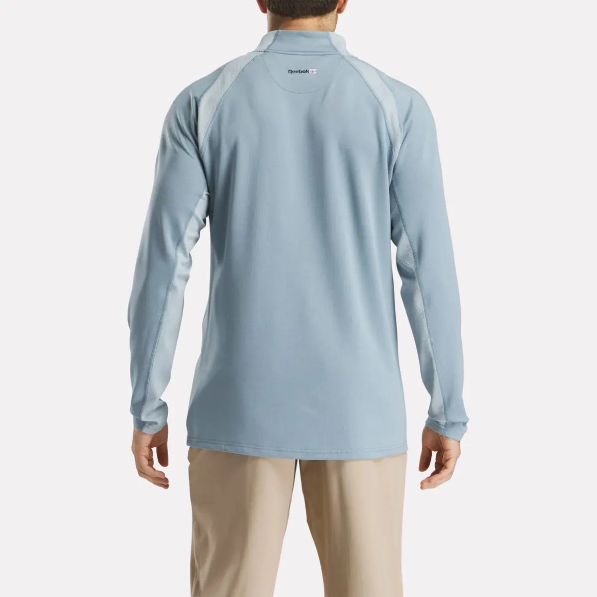 Herren-Pullover mit langen Ärmeln und 1/4-Reißverschluss aus Aero Flex Herren-Pullover mit langen Ärmeln und 1/4-Reißverschluss aus Aero Flex