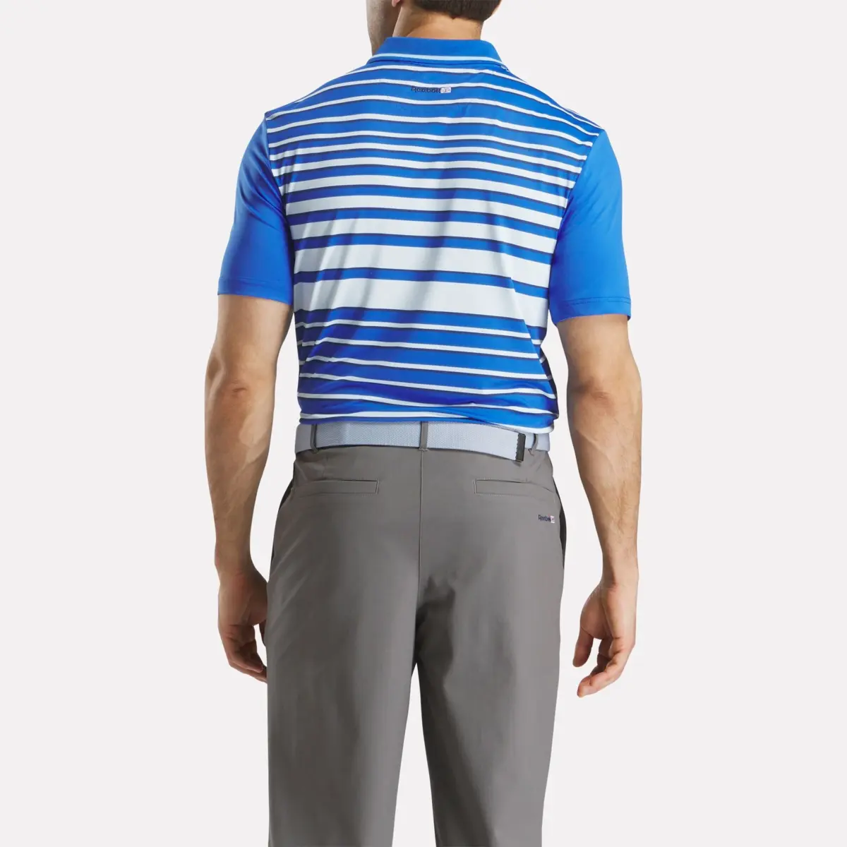 Herren-Pullover-Polohemd mit kurzen Ärmeln, Streifen und Kragen mit Zipp Herren-Pullover-Polohemd mit kurzen Ärmeln, Streifen und Kragen mit Zipp