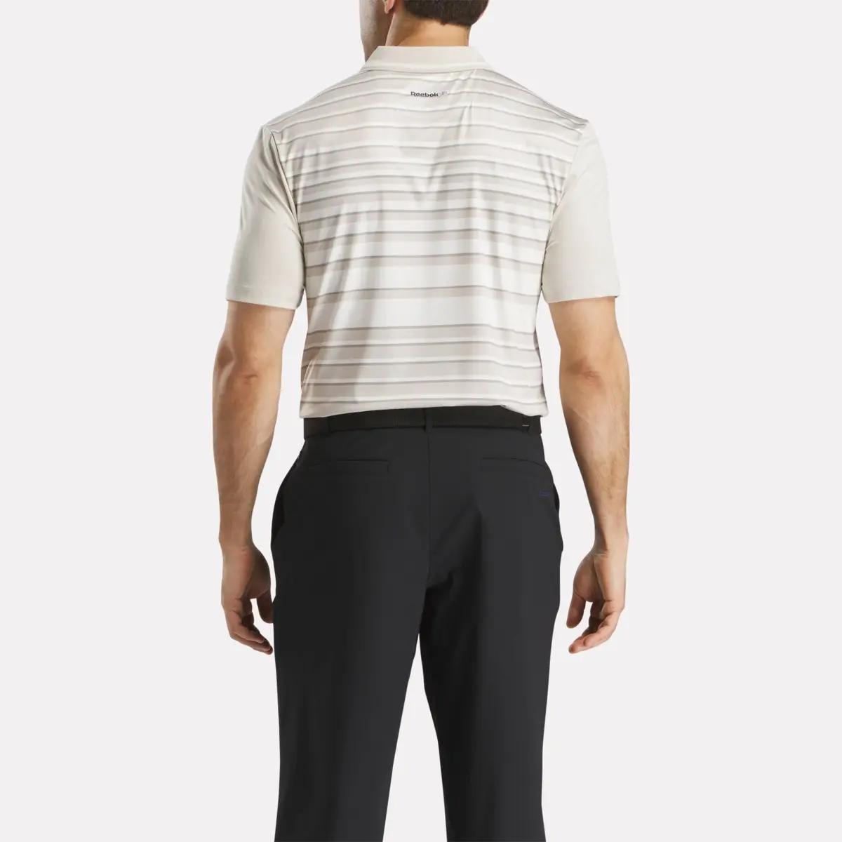 Herren-Pullover-Polohemd mit kurzen Ärmeln, Streifen und Kragen mit Zipp Herren-Pullover-Polohemd mit kurzen Ärmeln, Streifen und Kragen mit Zipp