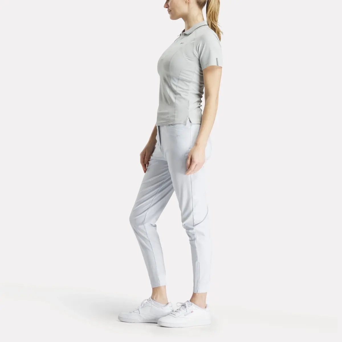 Kurzärmeliges, figurbetontes Golf-Poloshirt für Damen