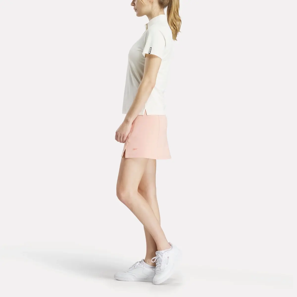 Kurzärmeliges Stretch-Piqué-Poloshirt mit Knopfleiste für Damen Kurzärmeliges Stretch-Piqué-Poloshirt mit Knopfleiste für Damen