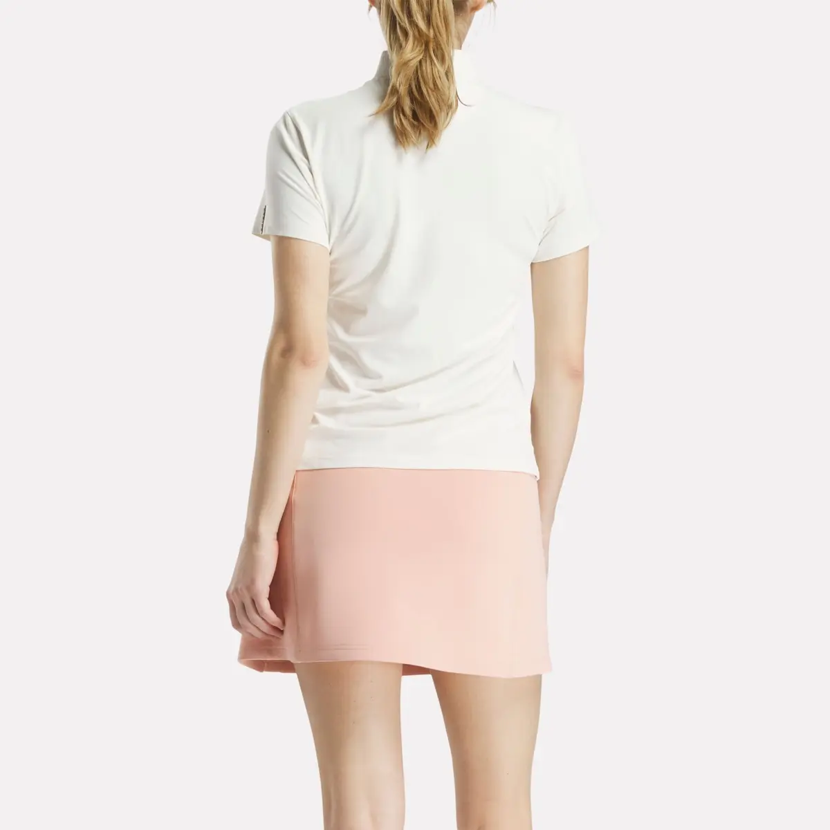 Kurzärmeliges Stretch-Piqué-Poloshirt mit Knopfleiste für Damen Kurzärmeliges Stretch-Piqué-Poloshirt mit Knopfleiste für Damen