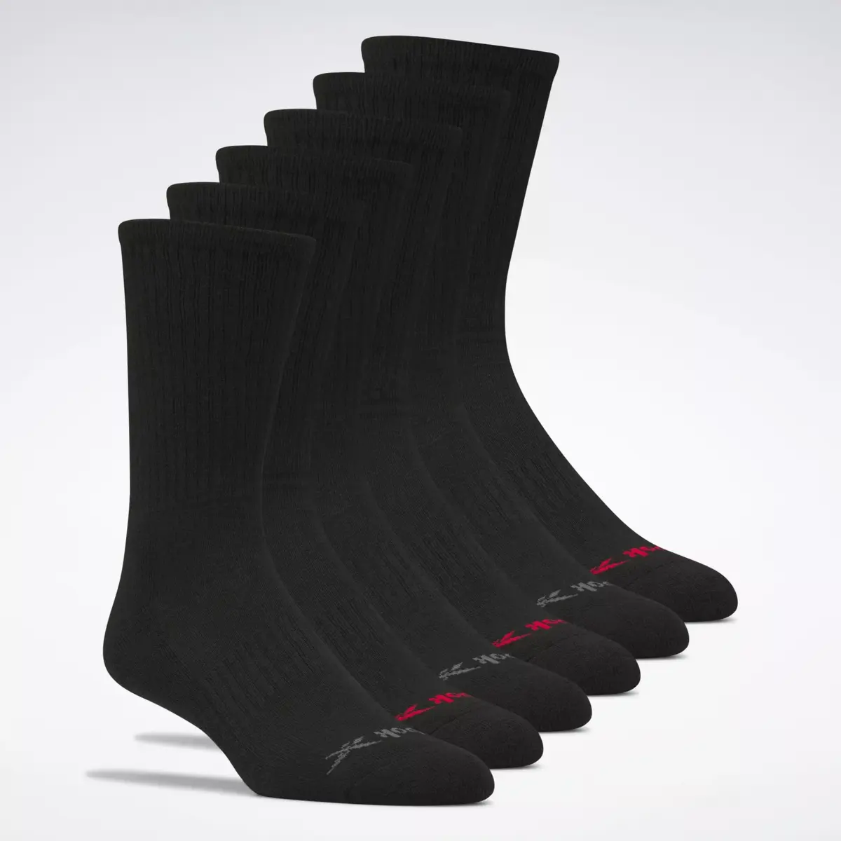 Reebok Basic Crew Socken für Herren, 6 Paar
