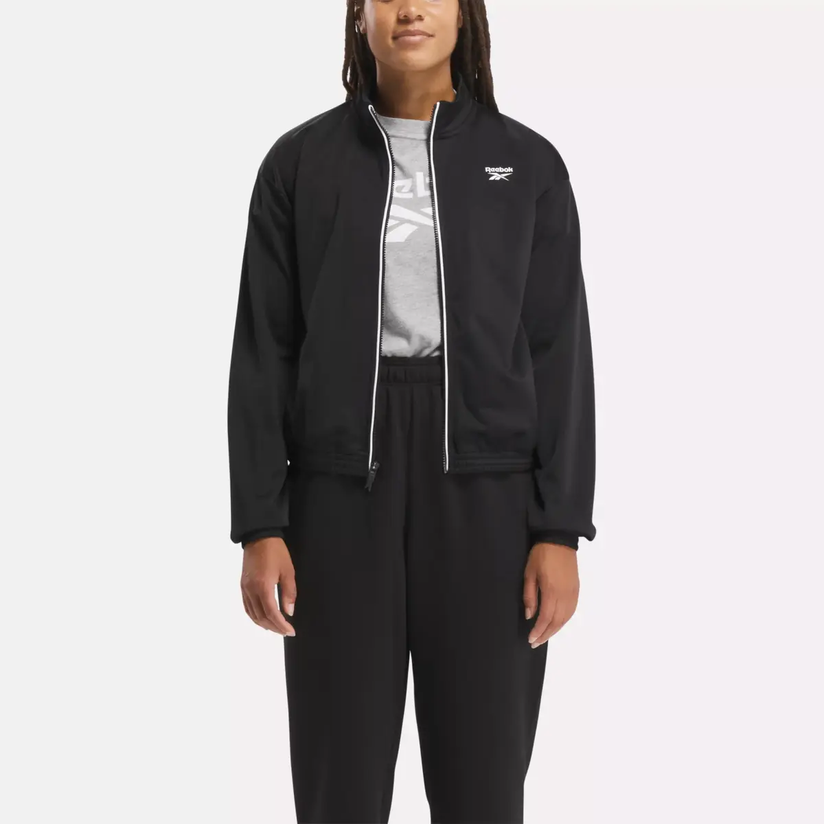 Reebok Identity Back Vector Tricot Trackjacke für Damen