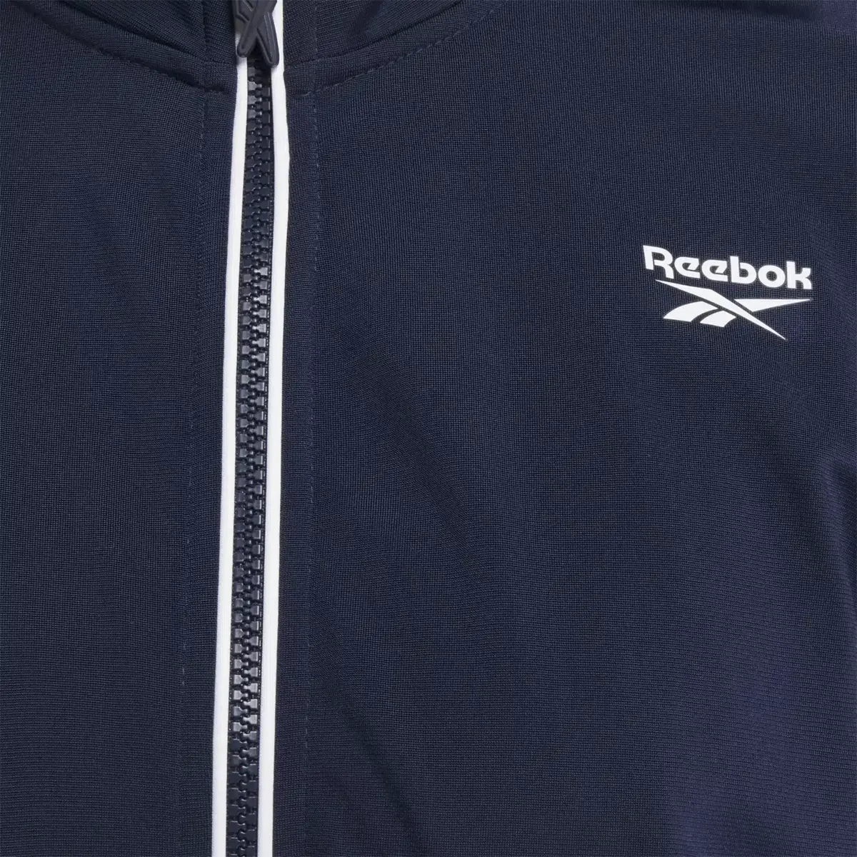 Reebok Identity Back Vector Tricot Trackjacke für Damen Reebok Identity Back Vector Tricot Trackjacke für Damen