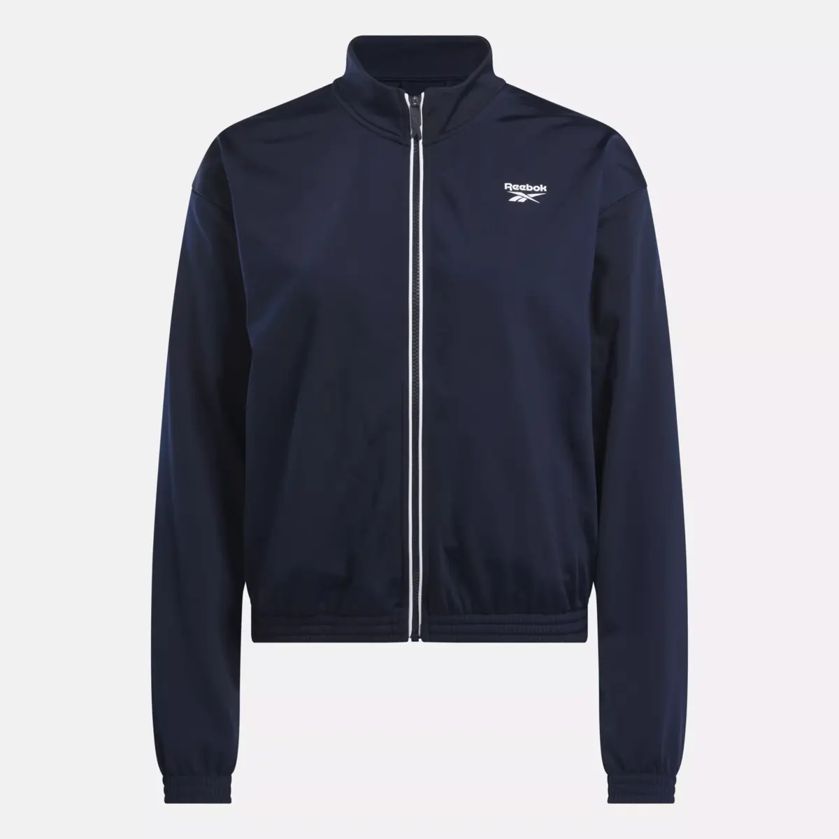 Reebok Identity Back Vector Tricot Trackjacke für Damen Reebok Identity Back Vector Tricot Trackjacke für Damen