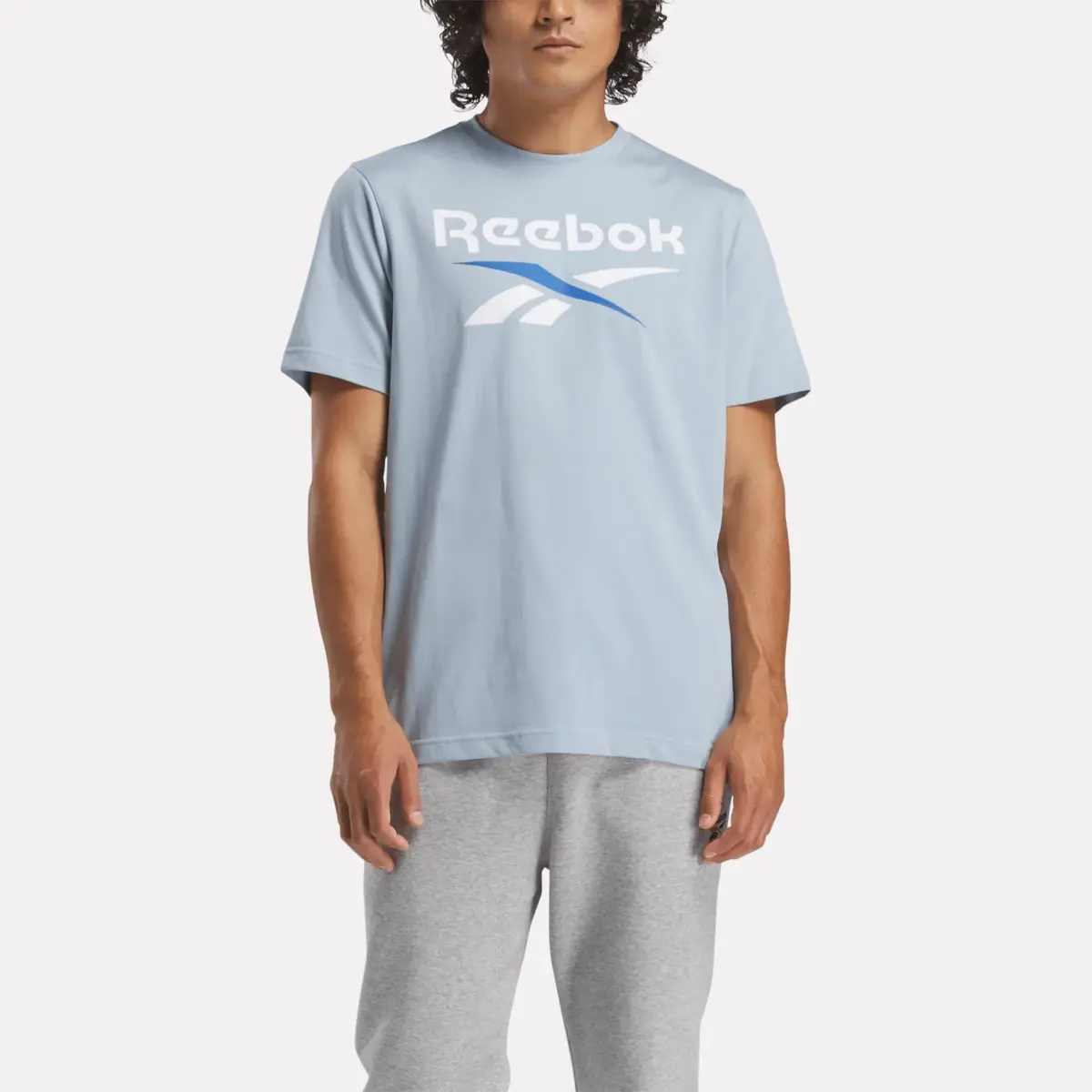Reebok Identity Big Stacked Logo T-Shirt für Herren