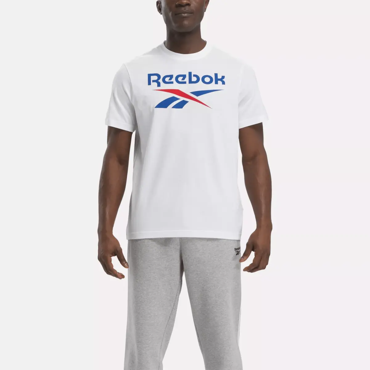 Reebok Identity Big Stacked Logo T-Shirt für Herren Reebok Identity Big Stacked Logo T-Shirt für Herren