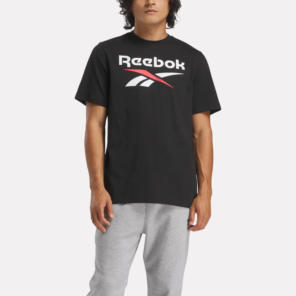 Reebok Identity Big Stacked Logo T-Shirt für Herren