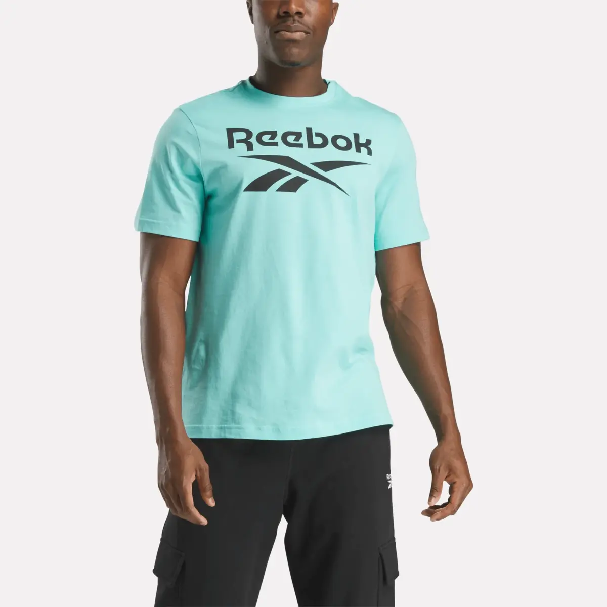 Reebok Identity Big Stacked Logo T-Shirt für Herren