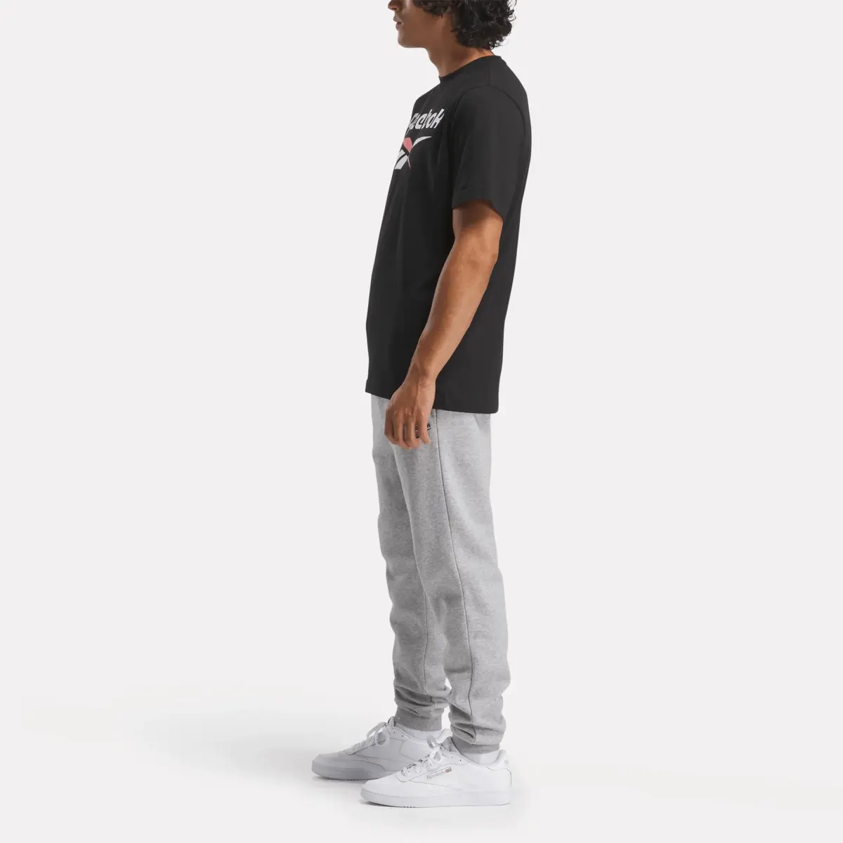 Reebok Identity Big Stacked Logo T-Shirt für Herren