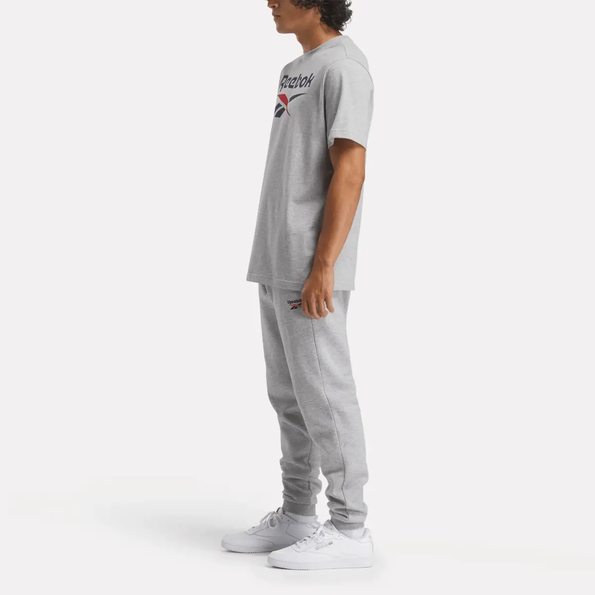 Reebok Identity Big Stacked Logo T-Shirt für Herren