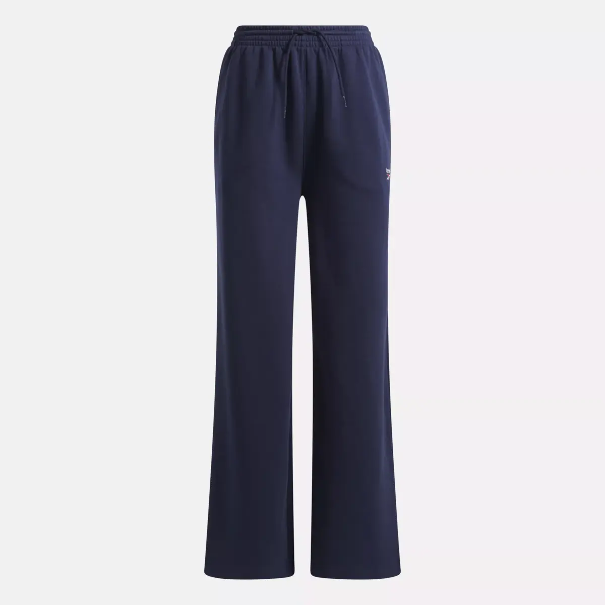 Reebok Identity Fleece-Hose mit kleinem Logo und weitem Bein für Damen Reebok Identity Fleece-Hose mit kleinem Logo und weitem Bein für Damen