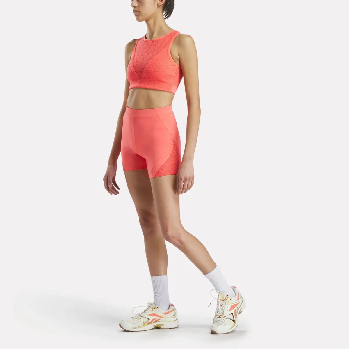 Reebok x Angel Reese Damen-Mesh-Bikeshorts Reebok x Angel Reese Damen-Mesh-Bikeshorts